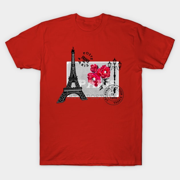 Vintage mail from Paris T-Shirt by kobyakov